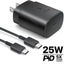 Samsung Charger with adapter 25W - Black