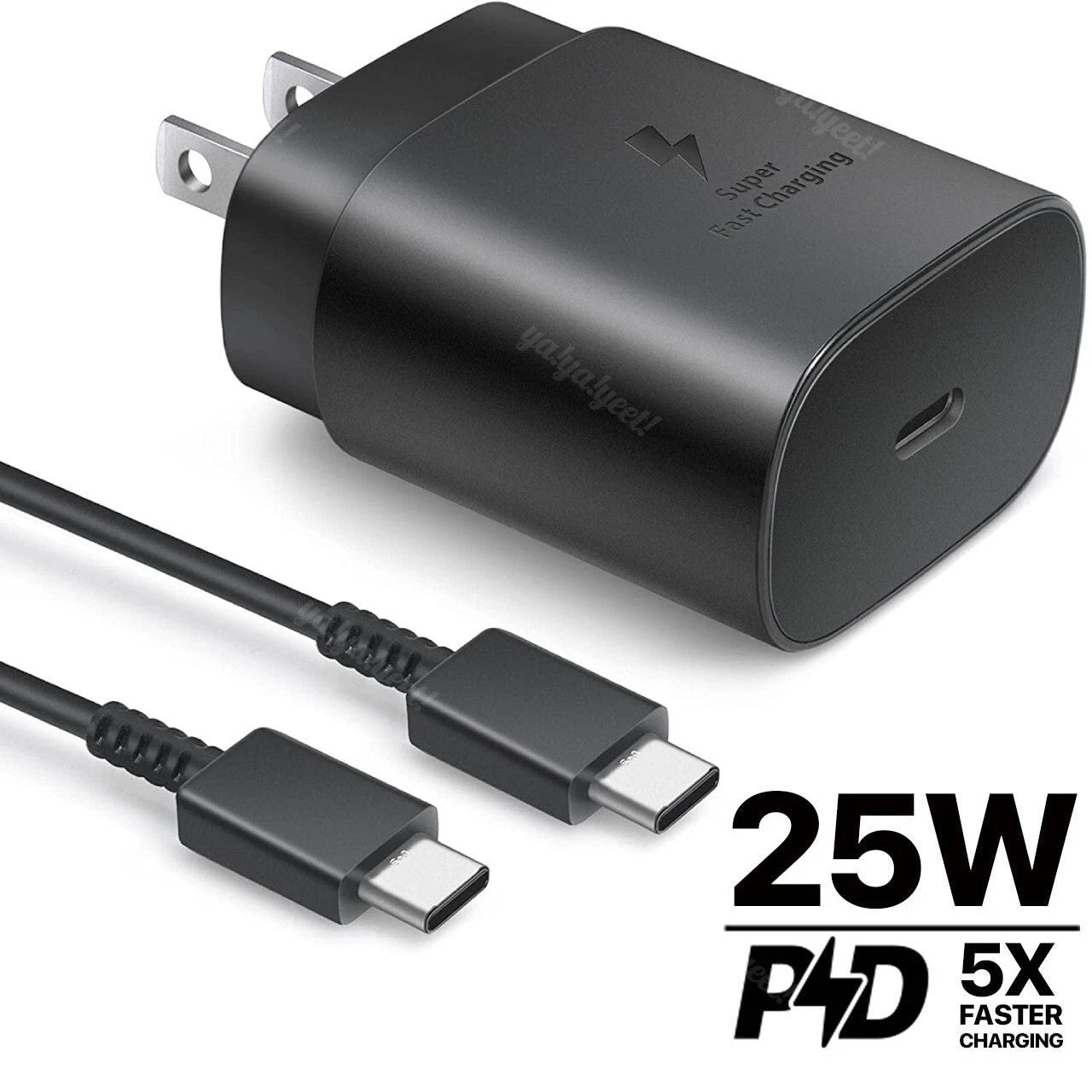Samsung Charger with adapter 25W - Black