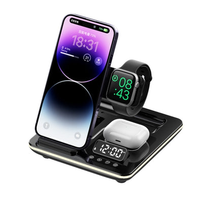 5 in 1 Multifunctional Foldable Wireless Charger Phone Stand 15W