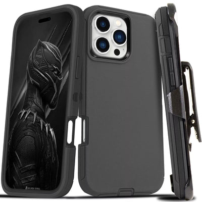 iPhone Shockproof Heavy Duty Defender Case Cover with Belt Clip