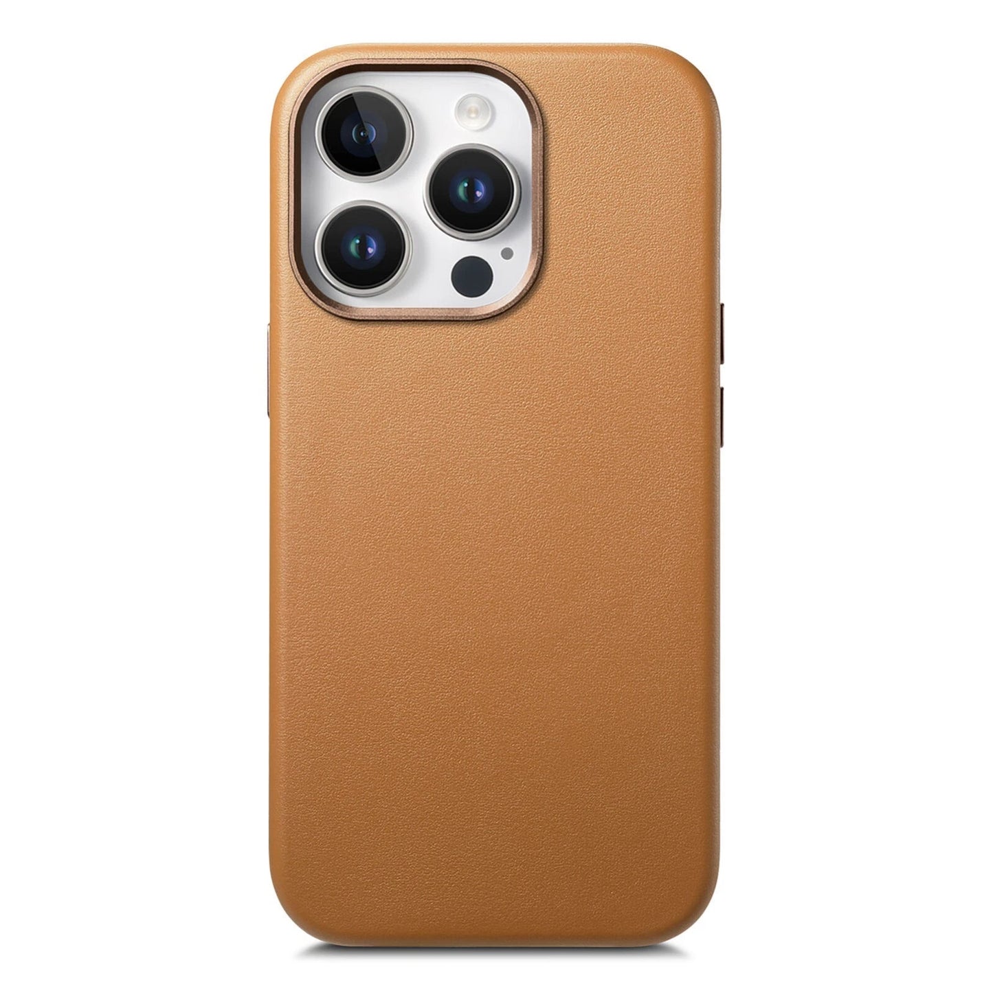 iPhone Leather MagSafe Hard TPU Case